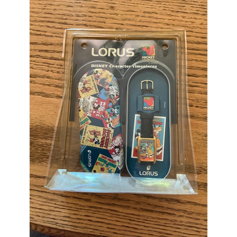 Vintage Lorus Disney Mickey Mouse Society Dog Show Watch New in Tin 55933